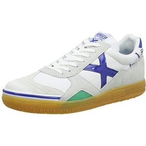 Munich - Gresca - Sneakers - Wit/Blauw - Rubberen Zool
