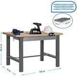 Simonrack Werkbank SIMONWORK BT6 BOX grau 1 Schublade 150,0 x 75,0 x 86,5 cm