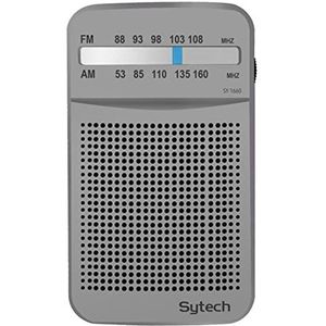 Sytech SY1660 - zakradio met 2 banden AM/FM, 2 x AA batterijen