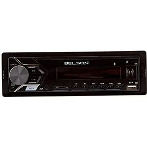 Belson BS-1502 autoradio met MP3, FM/AM zonder mechanica, CD met USB en SD-kaartlezer, zwart
