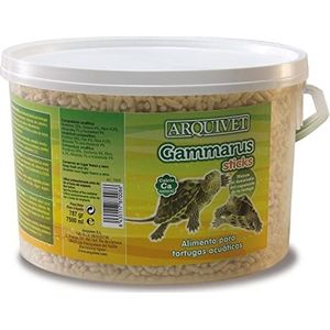 Arquivet Gammarus Sticks - Schildpadden - Natuurlijke voeding voor waterschildpadden - Complete voeding voor waterschildpadden - Drijvend voer schildpadden - 780 g - 7500 ml