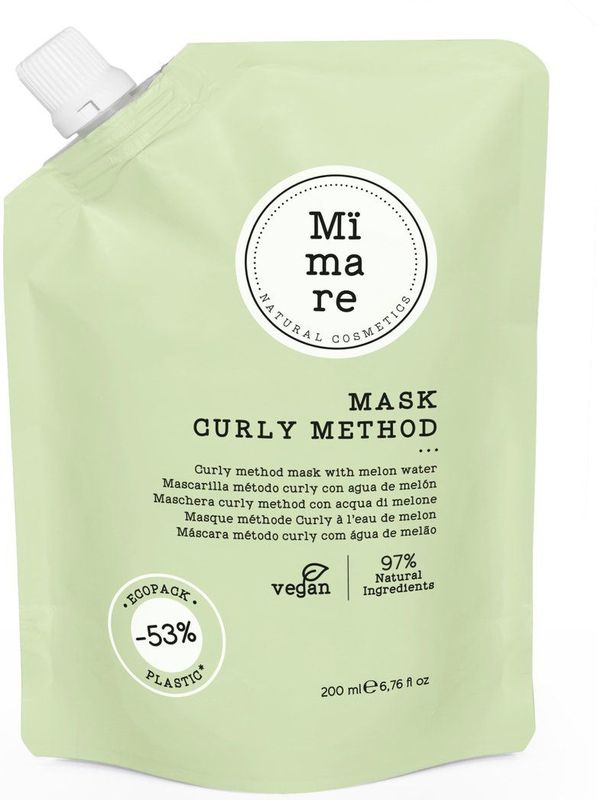 MÏMARE - MASK CURLY METHOD 200ML - Krullen - Krullend haar - Duurzaam - Haarverzorging - Haarmasker