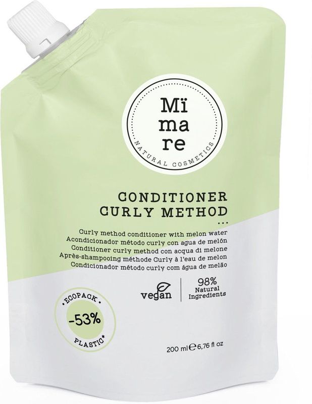 MÏMARE - CURLY METHOD CO WASH CONDITIONER 200ML - Krullen - Krullend haar - Duurzaam - Haarverzorging - Crèmespoeling