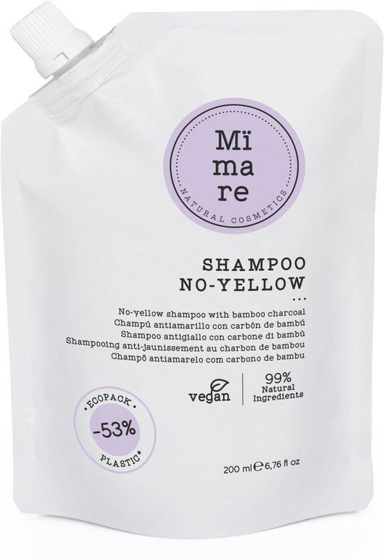 Mïmare - No Yellow Shampoo - Bamboe Charcoal - 250ml