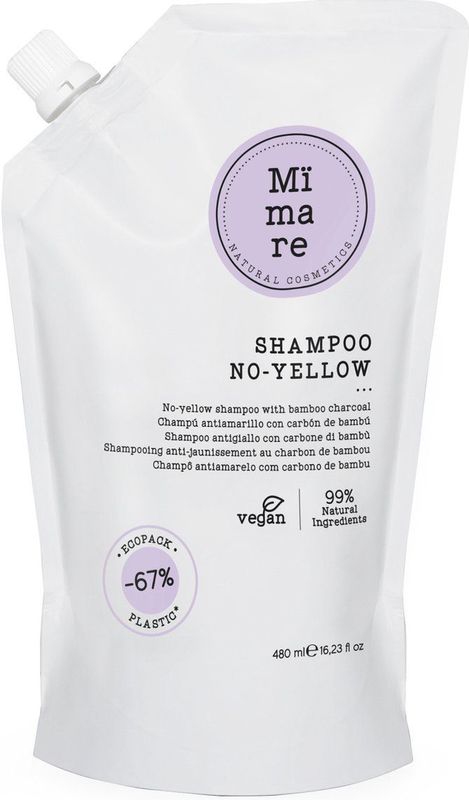 Mïmare - No Yellow Shampoo - Bamboe Charcoal - 250ml