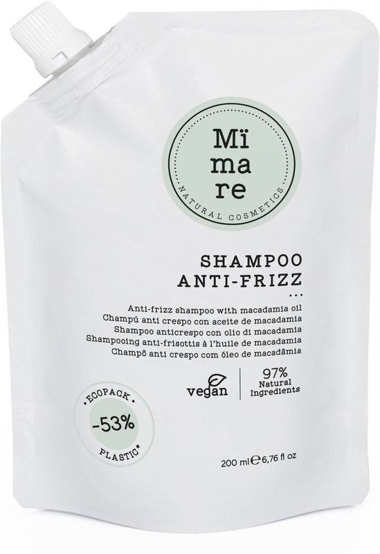 Mïmare - Anti Frizz Shampoo - Hydraterend - Macadamia-Olie - Vegan