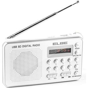 Elbe RF-49-USB - Radio - Wit - Digitale Tuner - AM en FM