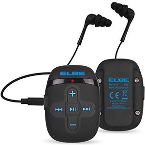 Elbe MP-118 MP3-speler, 4 GB, waterdicht, zwart