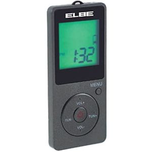 Elbe - RF-95 - Radio - Zwart - Draagbare Pocketradio met Digitale Tuner
