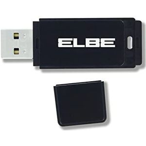 ELBE USB 3-64 Pendrive USB 3.0 64 GB snelle gegevensoverdracht, hoge snelheid, plug and play, zwart