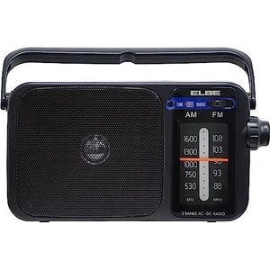 ELBE RF-942 - AM/FM-radio - Zwart - Transistor Radio - 5 Watt