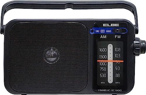 ELBE RF-942 - AM/FM-radio - Zwart - Transistor Radio - 5 Watt