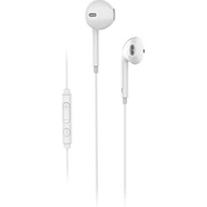 Elbe AU-B15-MIC in-ear hoofdtelefoon met microfoon, wit