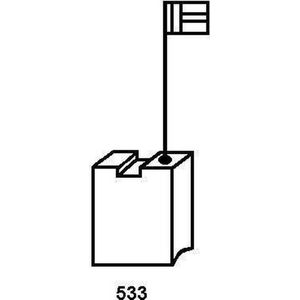 Koolborstel-set 1999.05 voor DeWalt handgereedschap, met automatische stop