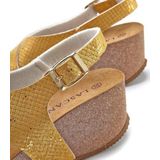 LASCANA Sandalette "Sommerschuh", Sommerschuh mit Keilabsatz und Korkfußbett