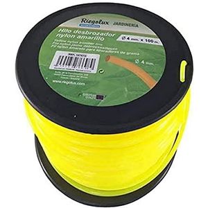 Riegolux 107674 grastrimmer, nylon, rond, geel, 3,3 mm x 100 m