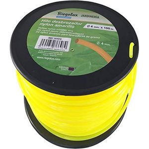 Riegolux 107672 grastrimmer, nylon, rond, geel, 4 mm x 100 m
