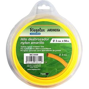 Riegolux 107638 bosmaaier, nylon, rond, geel, 3 mm x 54 m