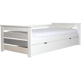 Onderschuifbed CELIANE - 2 x 90 x 190 cm - MDF - Wit