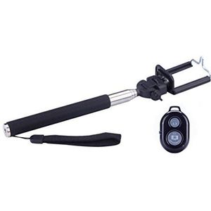 NK nk-bs3053-cr – Palo Selfie Bluetooth met afstandsbediening (220-1000 mm, 10 meter bereik, Android/iOS) zwart