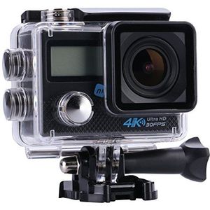 NK AC3111-dpr Camcorder 4K 16 MP, dubbel display, zwart