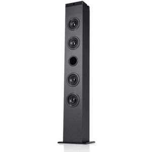 NK Alvert Verticale Geluidstower, Bluetooth 5.0, 40 W RMS, TWS (2 Toren), Afstandsbediening, Optische Ingang, RCA, coaxiaal, AUX, USB, FM (Compatibel: iOS en Android)