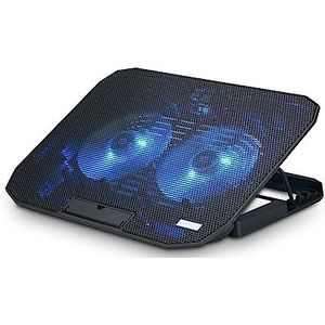 Laptop Koeler - Zwart - Kunststof - Met 2 USB Poorten