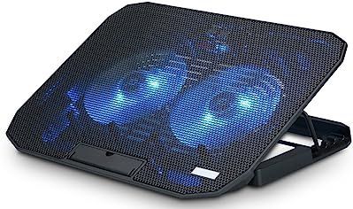 Laptop Koeler - Zwart - Kunststof - Met 2 USB Poorten