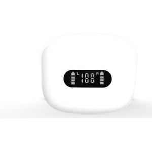 NK TWS hoofdtelefoon met display - draadloze hoofdtelefoon met hoofdtelefoonbediening, oplaadbox, batterijniveau-indicator, bluetooth-verbinding, handsfree-functie.