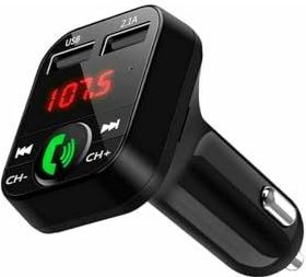 NK - Bluetooth FM-zender - Auto en Vrachtwagen - 12/24 V - Dubbele USB-aansluiting - Snel Opladen