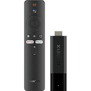 Mi TV Stick 4K, draagbare streaming contentspeler, 2 GB RAM, 8 GB intern geheugen, Android 9.0, geïntegreerde afstandsbediening