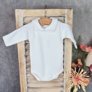 Babidu - Unisex Baby Body - Wit
