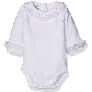 BABIDU Uniseks baby batist-kraag body, roze, 0-3 Maanden