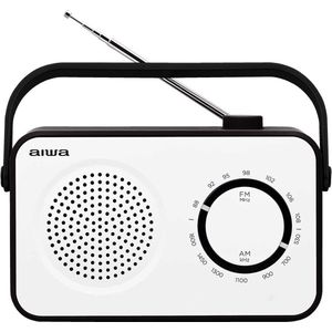 Aiwa Radio bureau R-190BW wit en zwart