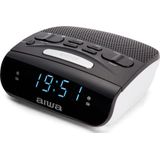 Aiwa - Cr-15bk Wekkerradio - Zwart - Compact - Dubbel Alarm