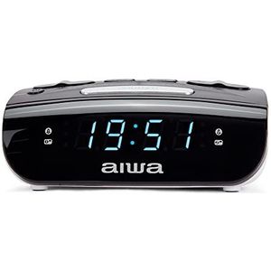 RADIO RELOJ DESPERTADOR AIWA CR-15BK DOBLE FM Alarm