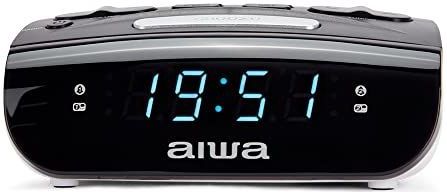 Aiwa - Cr-15bk Wekkerradio - Zwart - Compact - Dubbel Alarm