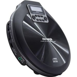 Aiwa PCD-810, MP3-speler + draagbare audioapparatuur, Zwart