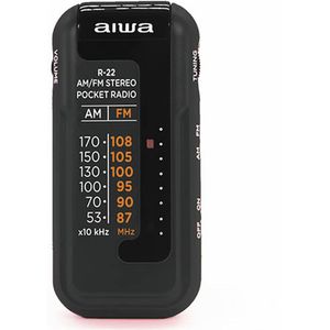 Transistor Radio Aiwa R22BK Black AM/FM Mini