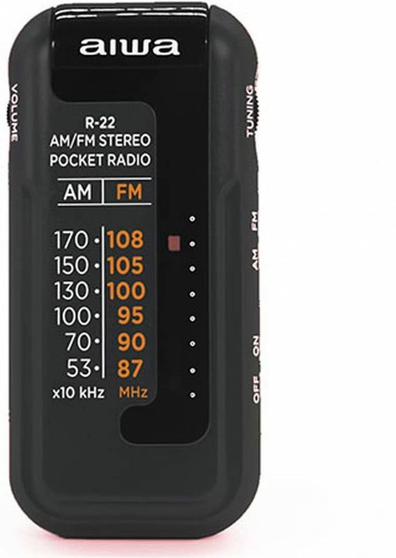 Aiwa R-228K Radio - Zwart - Compact - Draagbaar - AM FM Ontvangst