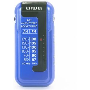 Aiwa R-22BL (FM, AM), Radio, Blauw