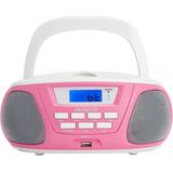 Radio CD Bluetooth MP3 Aiwa BBTU300PK 5W Pink White