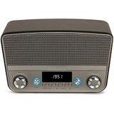 Aiwa BSTU-750BK - Compacte Luidspreker - Zwart - Leer en Titanium Metallic