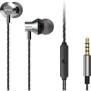 AIWA ESTM-50SL In-Ear Hoofdtelefoon Zilverkleurig