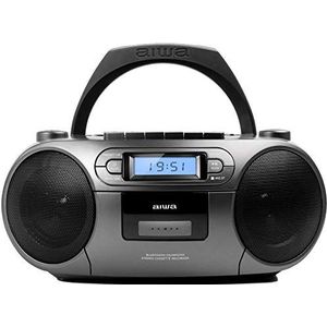Aiwa - BBTC - Boombox - Zwart - Draagbare CD/MP3/USB/Bluetooth Radio