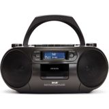 Aiwa BBTC-660DAB Zwart draagbare DAB+/FM radio - met cd-speler, cassette, Bluetooth, USB