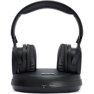 Aiwa - WHF-930D - Draadloze Koptelefoon - Zwart - Kunstleer