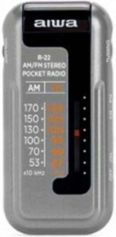 Aiwa - Mini R-22sl - Draagbare Radio - AM/FM - Compact - Inclusief Hoofdtelefoon