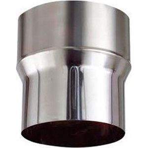 EW RVS verloopstuk 124 mm uitw. - 130 mm inw.