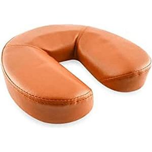 Gezichtskussen, hoefijzervorm, 29 x 27 x 7 cm, oranje